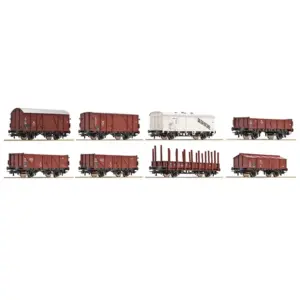 HO 1:87 Scale Freight Car Model Set 8 S03a67b7a2ee649d880eebb13f80fde3bV