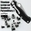 Titanium Screw Set for Spyderco C81 Paramilitary 2