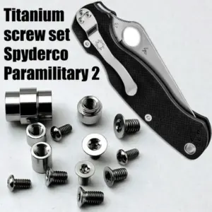 Titanium Screw Set for Spyderco C81 Paramilitary 2