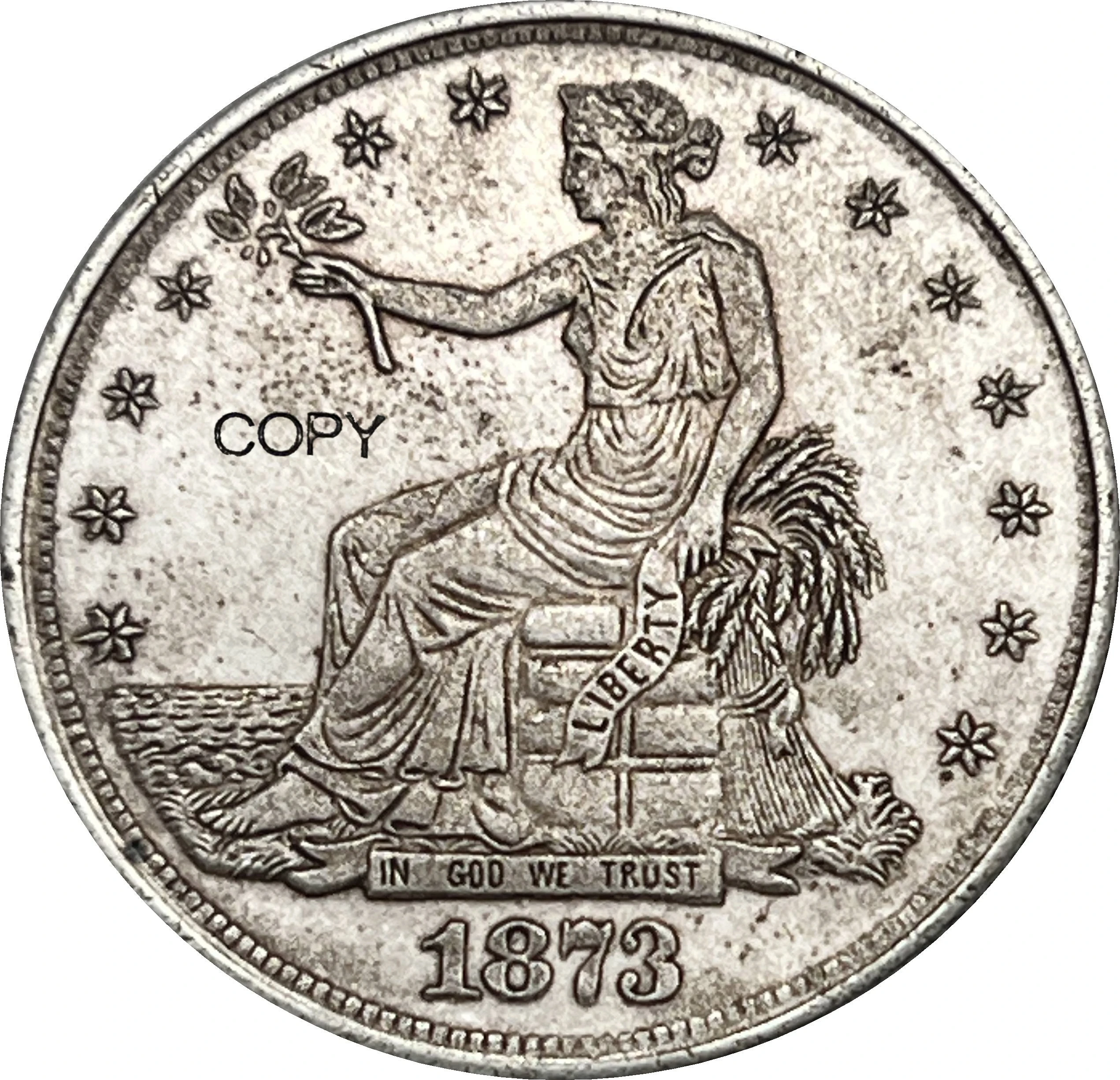 Replica US 1873 Silver Coin Collectible 5 Replica US 1873 Silver Coin Collectible - Image 5