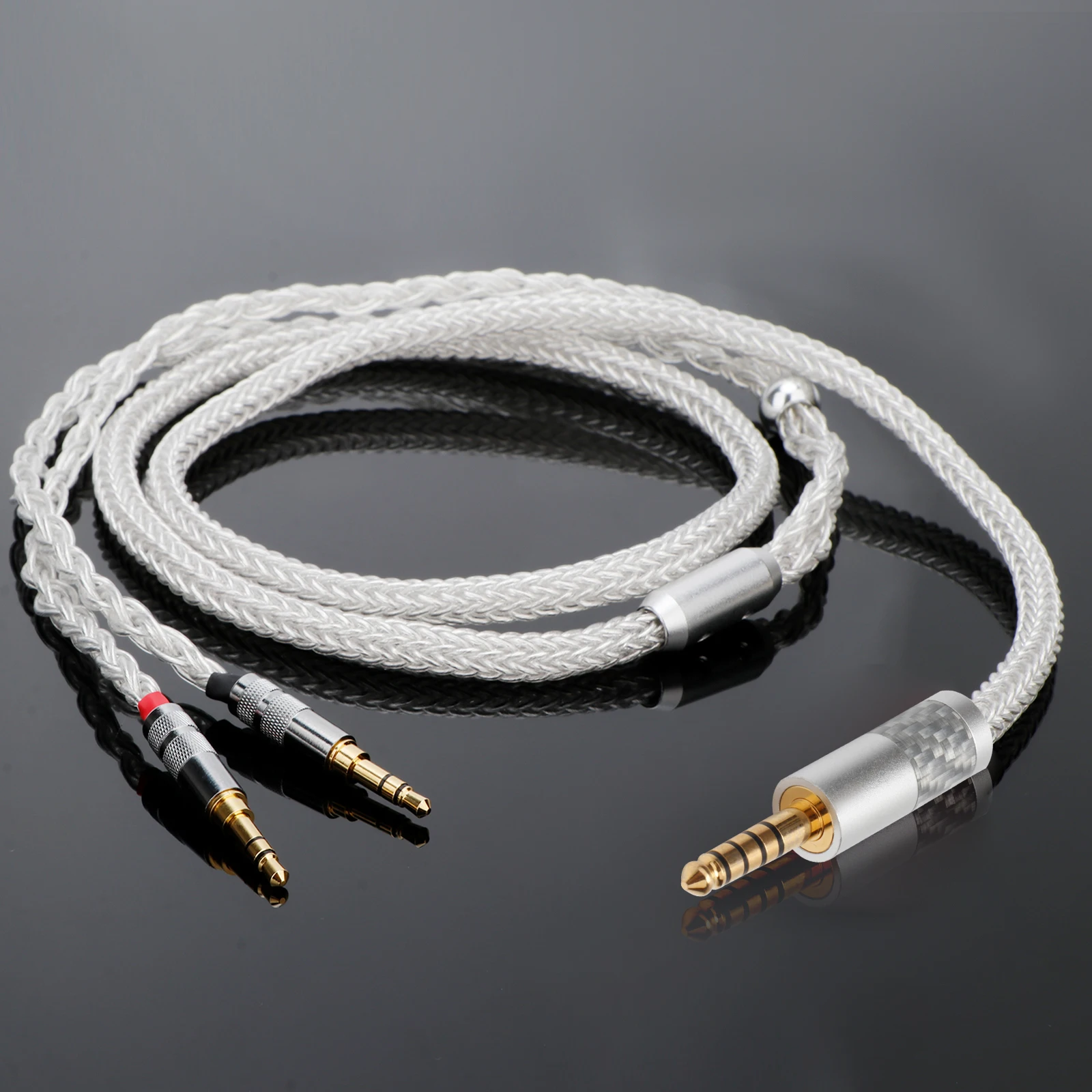 Premium Dual 16-Core Silver Headphone Cable 6 Premium Dual 16-Core Silver Headphone Cable - Image 6