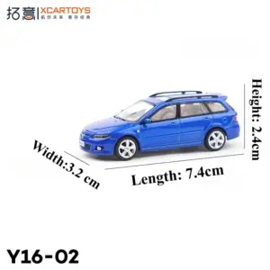 Blue Mazda Station Wagon Diecast Model 1:64 Scale 7 S03d7e9a88d2f4b5d81fa218c2bf9e424k