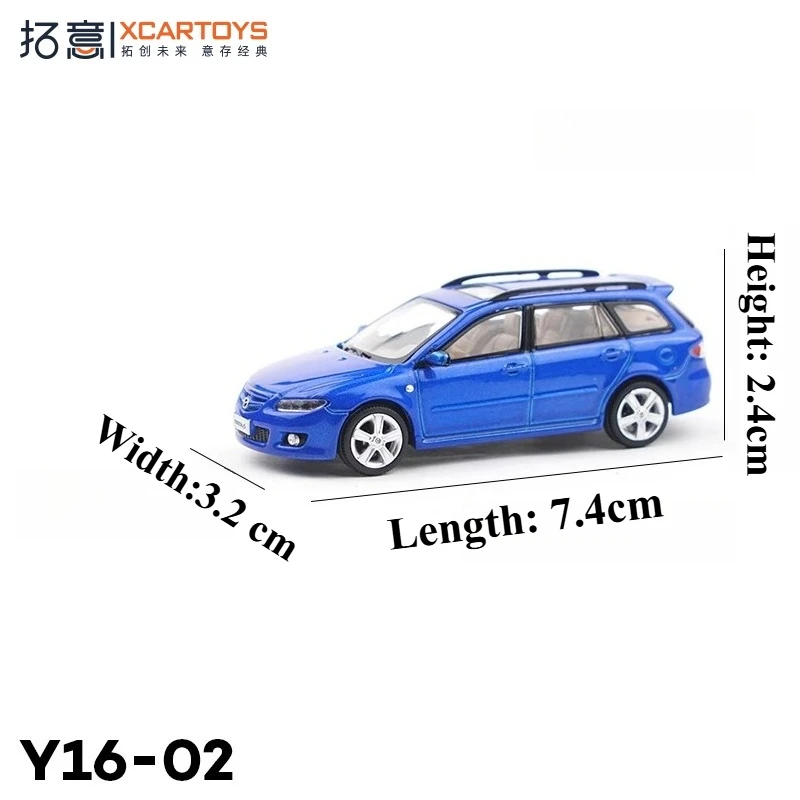 Blue Mazda Station Wagon Diecast Model 1:64 Scale 2 Blue Mazda Station Wagon Diecast Model 1:64 Scale - Image 2