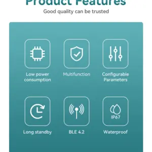 Black BLE Indoor/Outdoor Temperature Sensor 9 S040a178ccf6d4cd2a6a74daa23866456j