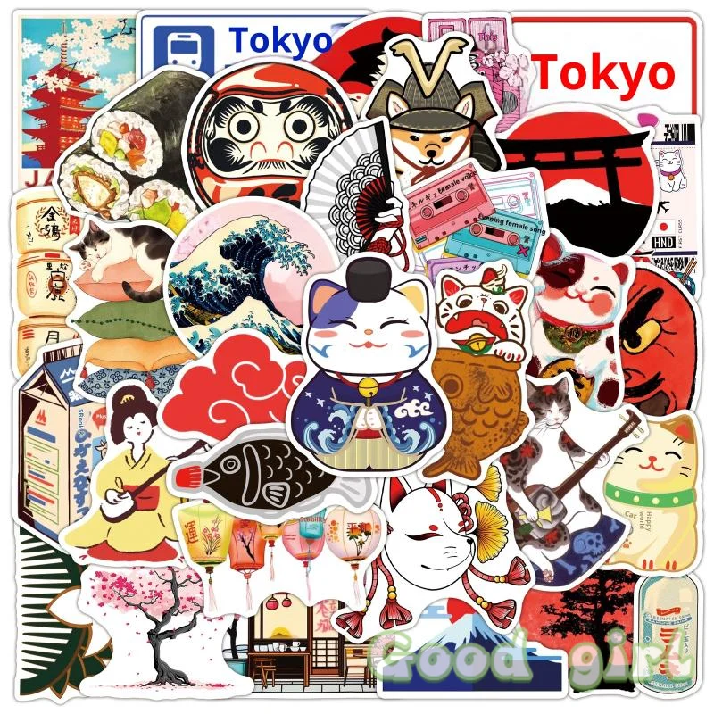Japanese Graffiti Sticker Set 50 Waterproof PVC 6 Japanese Graffiti Sticker Set 50 Waterproof PVC - Image 6