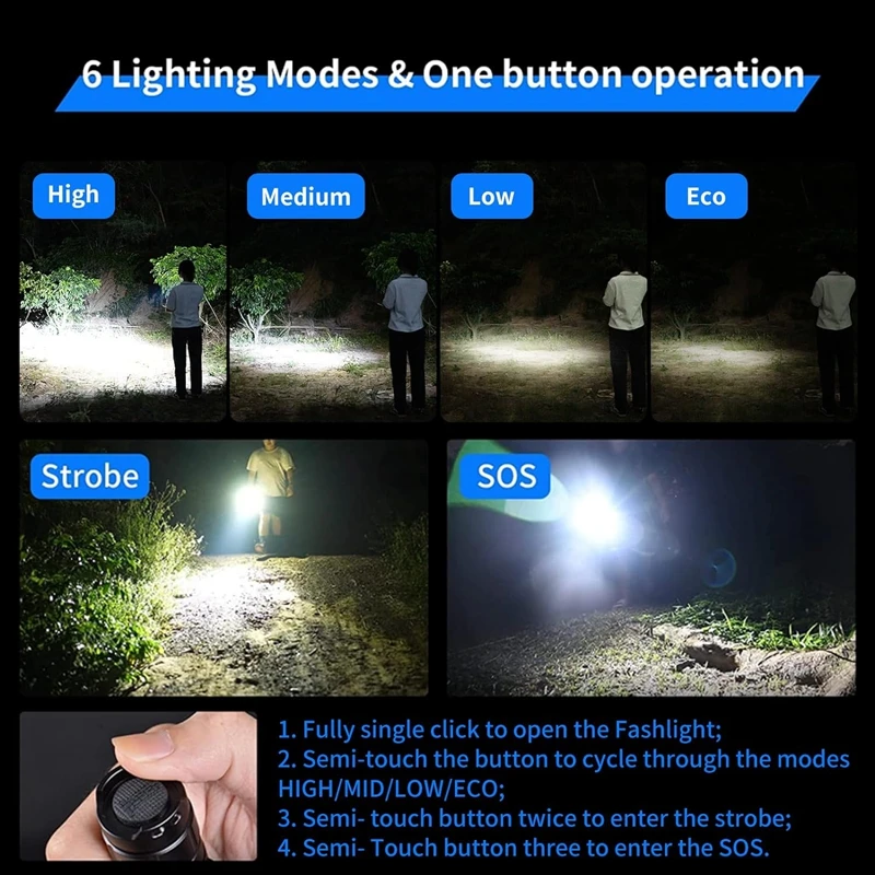 Portable 1200 Lumen Outdoor Flashlight with OSRAM P9 LED 4 Portable 1200 Lumen Outdoor Flashlight with OSRAM P9 LED - Image 4