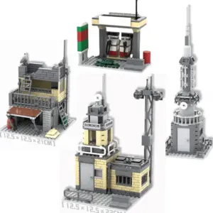 WW2 Abandoned Military Scene Building Set