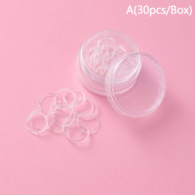 Colorful Plastic Hoop Earrings Set - 30 Pieces 7 Colorful Plastic Hoop Earrings Set - 30 Pieces - Image 7