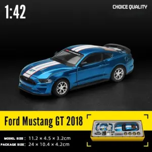 Gulf Ford Mustang GT 2018 Diecast Model 15 S0452fe077ecd4f1ebf0831da14b45fa2B
