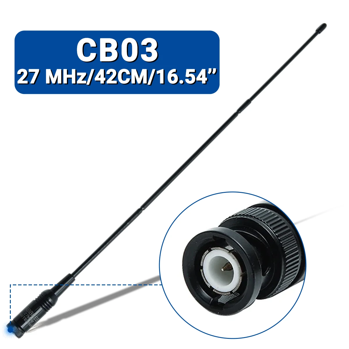 ABBREE 130cm Telescopic CB Radio Antenna 8 ABBREE 130cm Telescopic CB Radio Antenna - Image 8