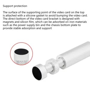 Adjustable Aluminum GPU Support for PC 14 S04876b7e6d024813a81a290aea8989d2e