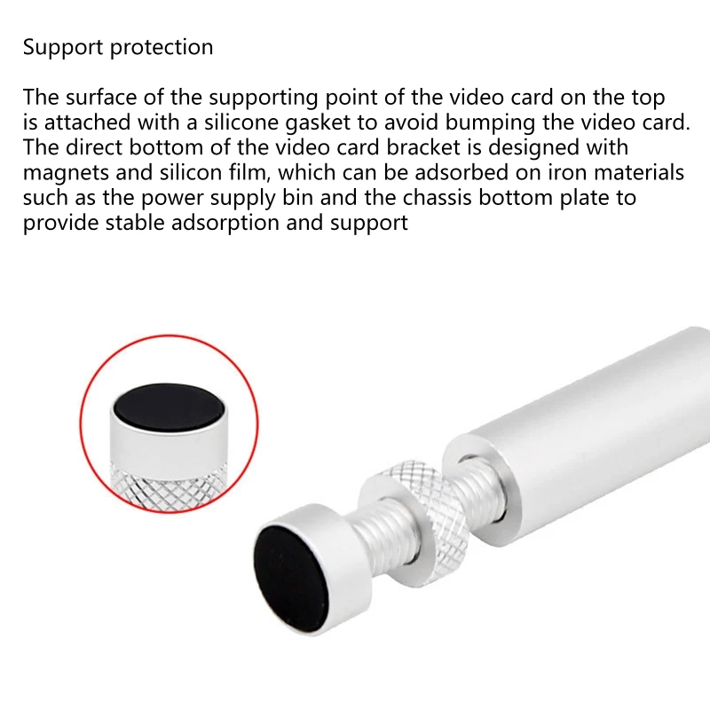 Adjustable Aluminum GPU Support for PC 5 Adjustable Aluminum GPU Support for PC - Image 5