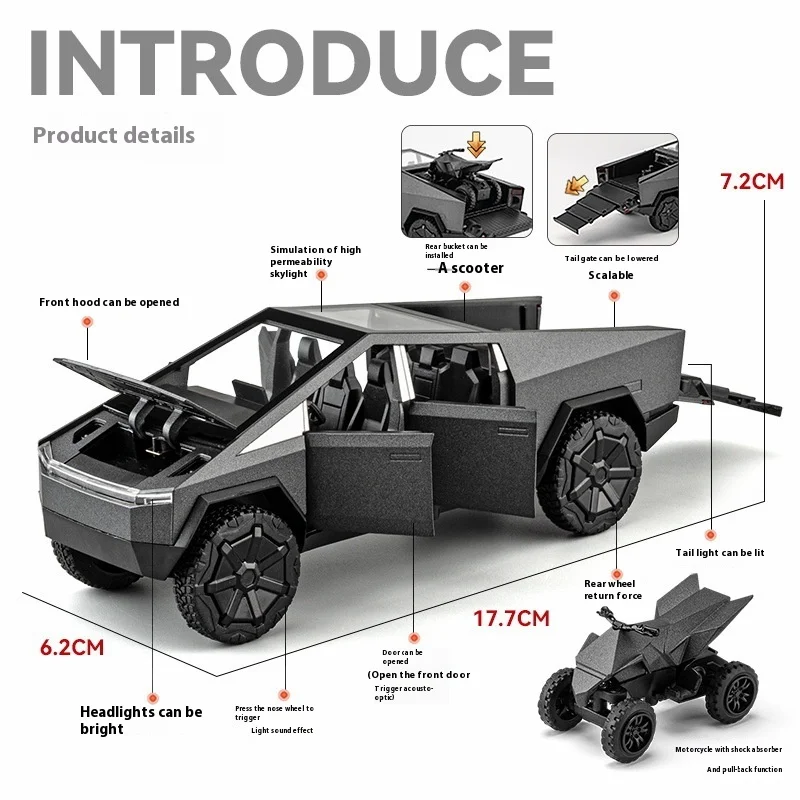 1:32 Scale Diecast Alloy Car for Collectors 4 1:32 Scale Diecast Alloy Car for Collectors - Image 4