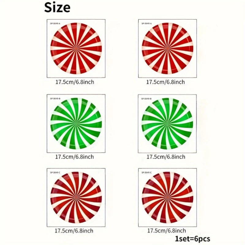 Festive Christmas Candy Floor Decal Set 5 Festive Christmas Candy Floor Decal Set - Image 5