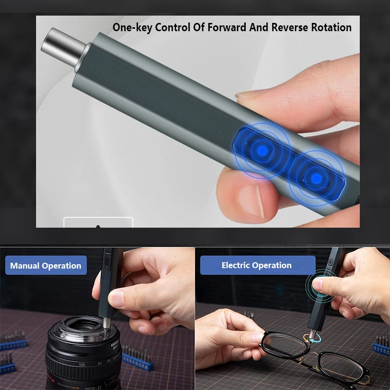 Rechargeable Electric Screwdriver Set 3.7V, 40 Bits 5 Rechargeable Electric Screwdriver Set 3.7V, 40 Bits - Image 5