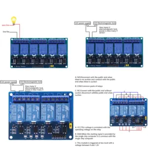 Multi-Channel 5V/12V/24V Relay Module for Automation 12 S04de50c5da234e54aebde42942f96569u