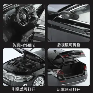 1:18 BMW 530Li Diecast Model with Sound & Lights 10 S050d8bac2bc4448480eeb6d26e482519X
