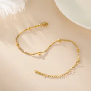 Elegant Beaded Stainless Steel Women's Bracelet 8 S050fb7dacf914190a4857cd766d5bbbe2