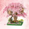 Mini Sakura Tree House Brick Model Kit