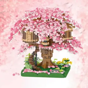 Mini Sakura Tree House Brick Model Kit