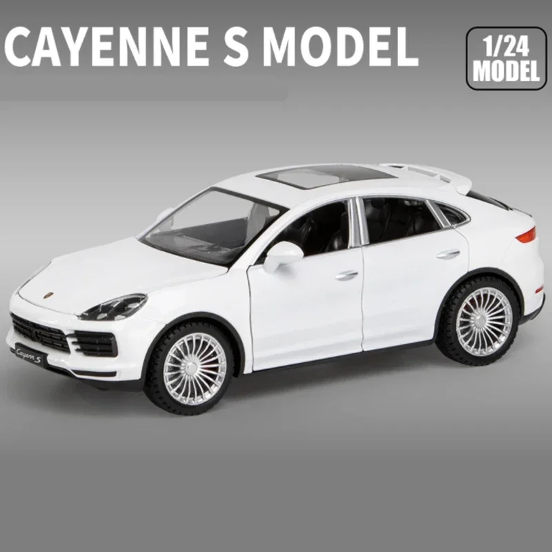 White 1:24 Porsche Cayenne Turbo S Diecast Model 9 White 1:24 Porsche Cayenne Turbo S Diecast Model - Image 9