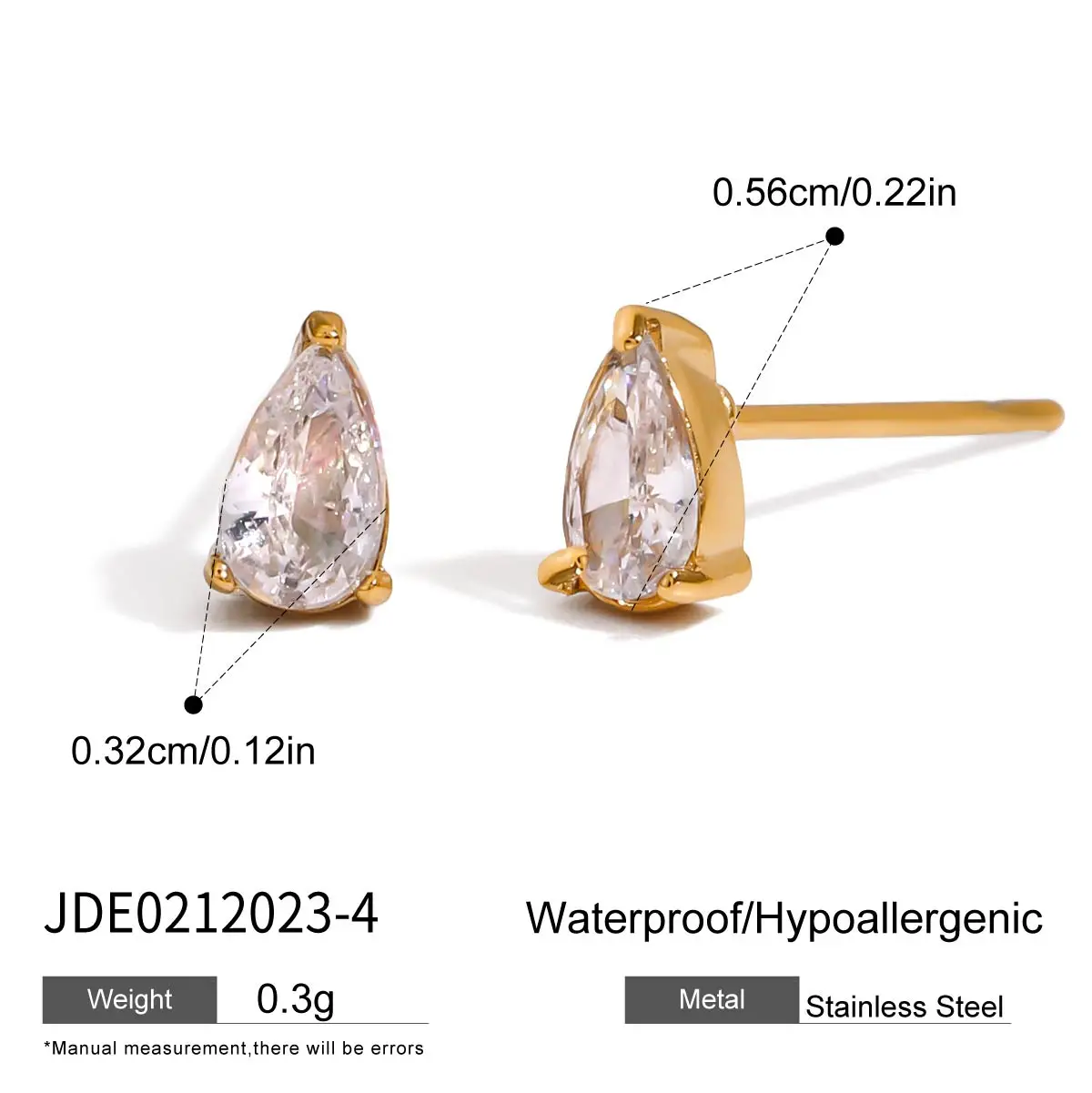 Elegant Gold Stainless Steel Earclip Set 10 Elegant Gold Stainless Steel Earclip Set - Image 10