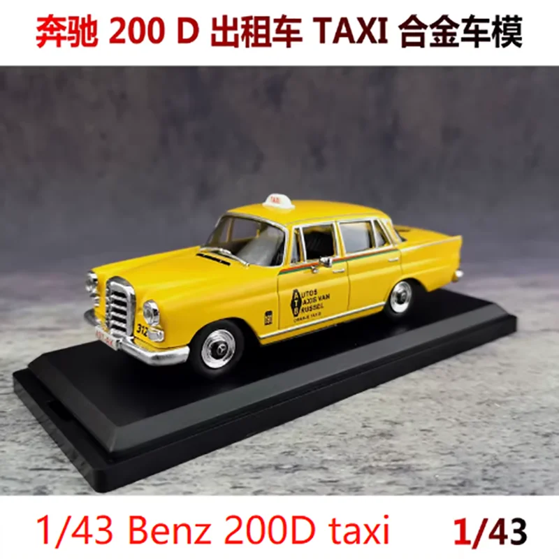 Vintage Yellow Mercedes-Benz 200D Taxi Model 11cm 2 Vintage Yellow Mercedes-Benz 200D Taxi Model 11cm - Image 2