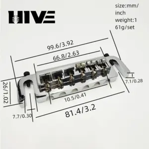 Metal Guitar Bridge and Tuning Board Set 14 S0587ebc681354e1eaa1e360b1cf85310d