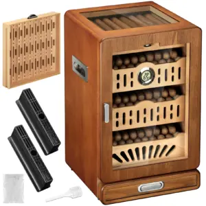 Sleek Black Cigar Humidor Cabinet 13 S058a8576ef064dc89f856b3a6c909e8b4