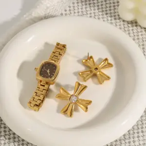 Stainless Steel Cross Earrings for Women 9 S059bee41e8fd4e619985523cc4bbf700z