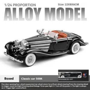 Vintage Silver Mercedes Benz 500k Model 1:24 Scale 17 S05b9597ff1d241a7871ca2d1119d7f85P