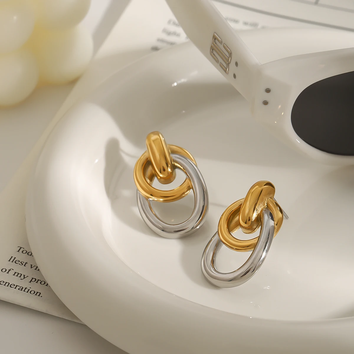 Modern Geometric Stainless Steel Earrings 6 Modern Geometric Stainless Steel Earrings - Image 6