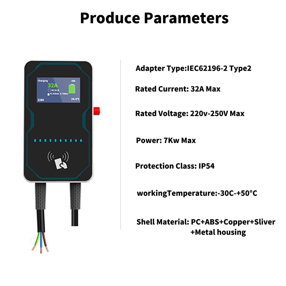 WUFEN 7kW Type 2 EV Wall Charger 3 WUFEN 7kW Type 2 EV Wall Charger - Image 3