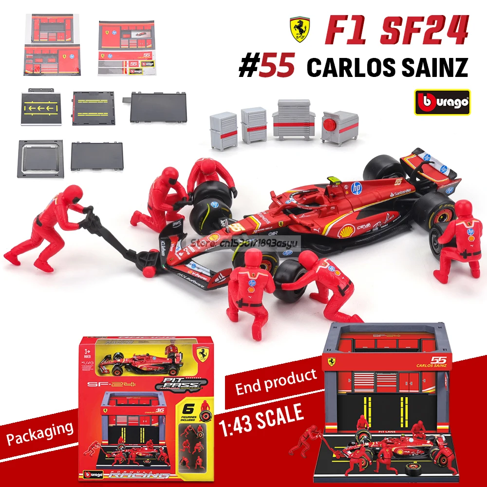 Ferrari SF24 1:43 Scale Diecast Model by Bburago 2 Ferrari SF24 1:43 Scale Diecast Model by Bburago - Image 2