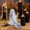 Whimsical Resin Ghost Ornament with Lamb