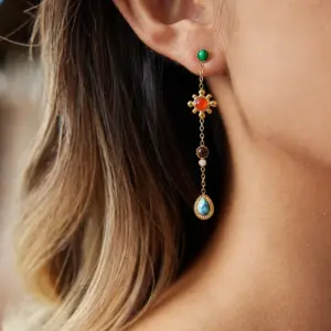 Vintage Stainless Steel Water Drop Earrings 8 S063d4bc875cd4fdaa1e94874b3560a0d4