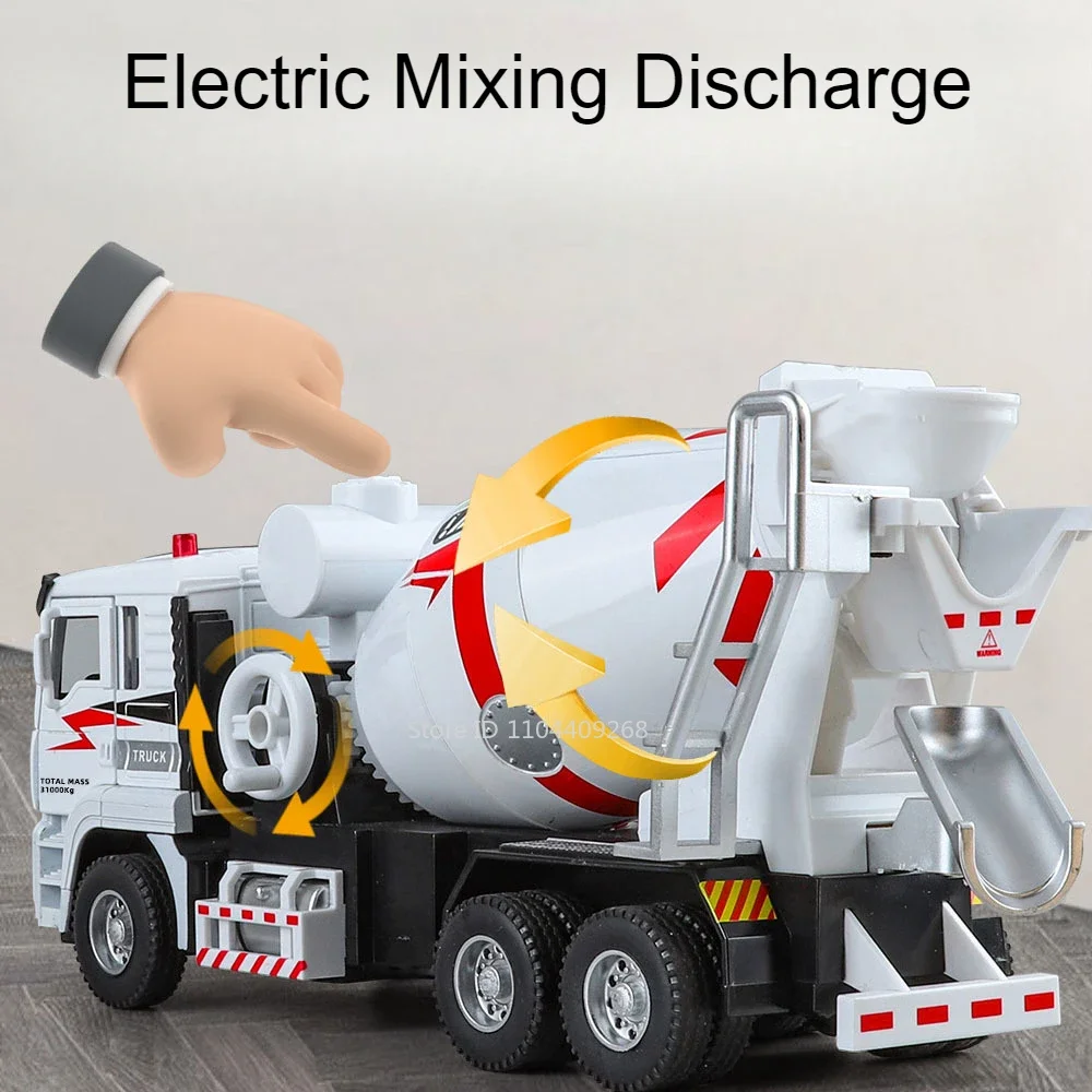 1:40 Scale Electric Cement Mixer Truck Model 5 1:40 Scale Electric Cement Mixer Truck Model - Image 5