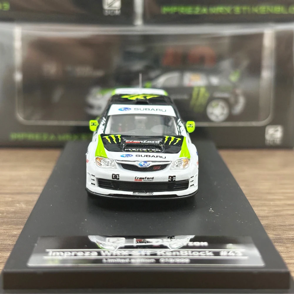 White Subaru Impreza WRX STI Rally Car Model 1:64 6 White Subaru Impreza WRX STI Rally Car Model 1:64 - Image 6
