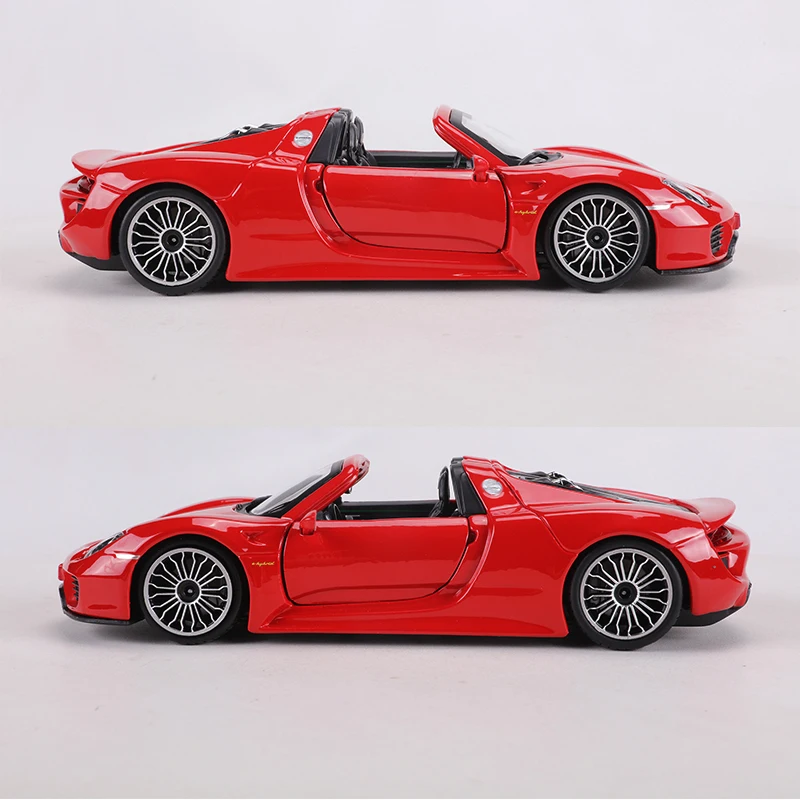 Vibrant Red Porsche 918 Spyder Diecast Model 4 Vibrant Red Porsche 918 Spyder Diecast Model - Image 4