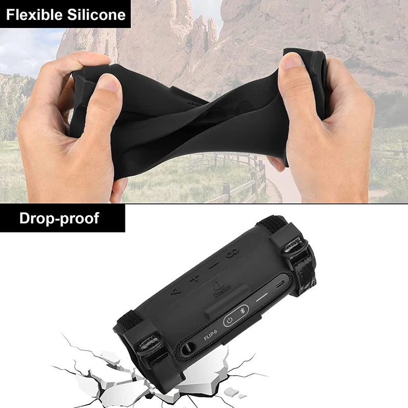 Silicone Protective Cover for JBL Flip 6 Speaker 4 Silicone Protective Cover for JBL Flip 6 Speaker - Image 4