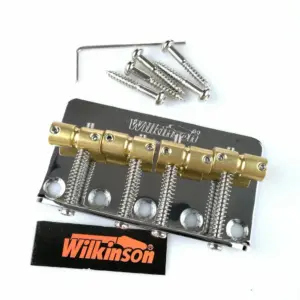 Wilkinson Precision Jazz Bass Bridge with Brass Saddles 14 S0676e6c3f1864c30929b4943b18c292ba