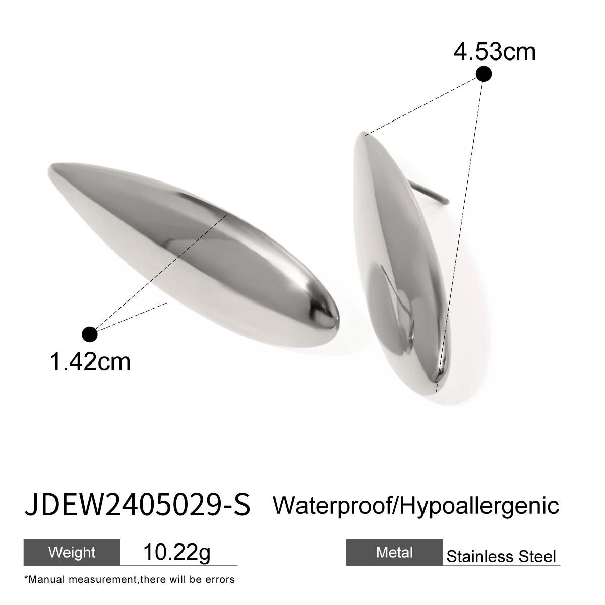 Stainless Steel Water Drop Earrings JDEW2405029 7 Stainless Steel Water Drop Earrings JDEW2405029 - Image 7