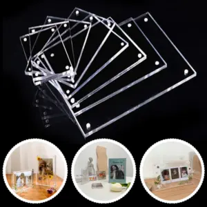 Modern Acrylic Magnetic Photo Frame 7 Sizes 15 S0682c0bed43a4aeb85ee96a9050fad4bX