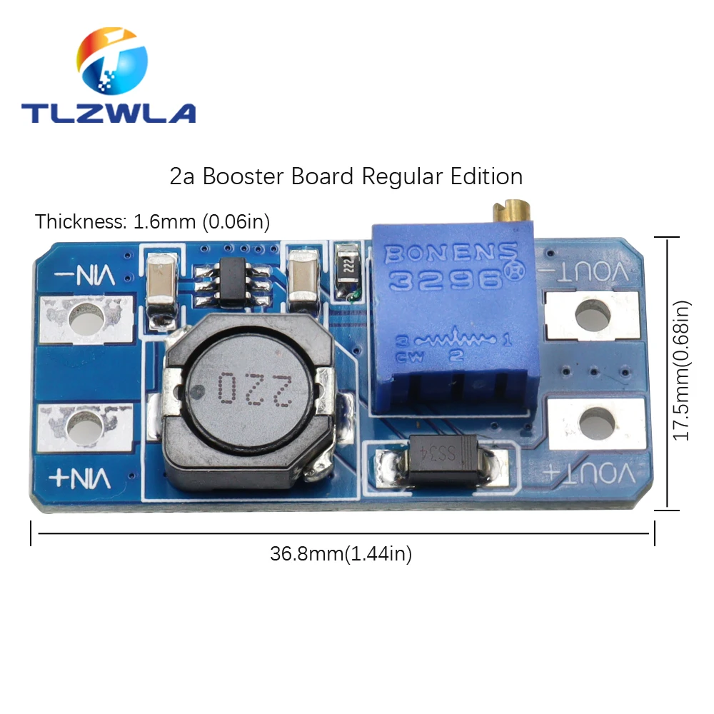 Blue MT3608 Boost Converter Module 2A 5 Blue MT3608 Boost Converter Module 2A - Image 5