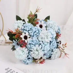 Artificial Hydrangea Bouquet for Indoor Decor 18 S068aeeecf63341adbc2409ca2304eccee
