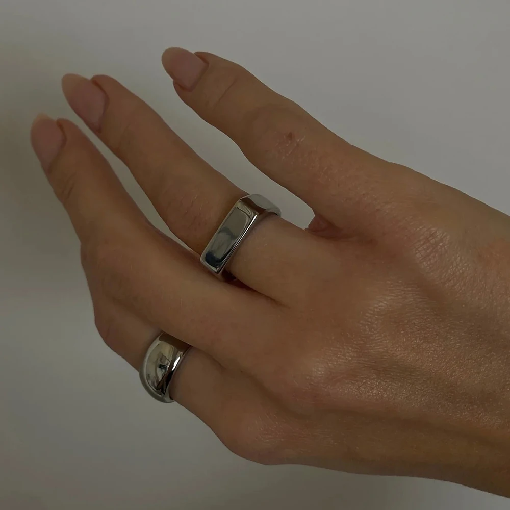 Geometric Gold Stainless Steel Ring 2 Geometric Gold Stainless Steel Ring - Image 2