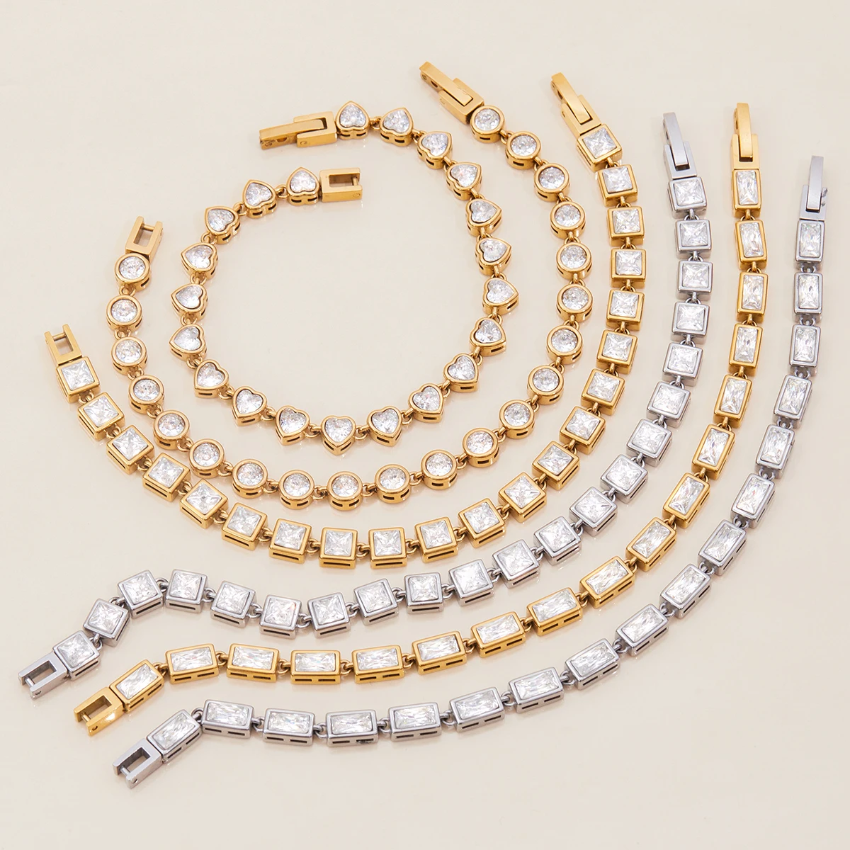 Stainless Steel Geometric Bracelet for Women 6 Stainless Steel Geometric Bracelet for Women - Image 6