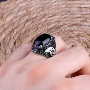 Vintage Signet Eagle Ring for Men Women 11 S06a33564538d412ea10c14a418d31daab