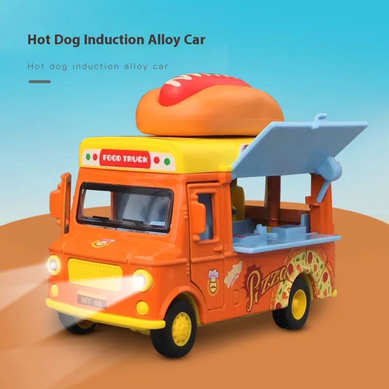Colorful Metal Die-cast Food Truck for Kids 7 Colorful Metal Die-cast Food Truck for Kids - Image 7