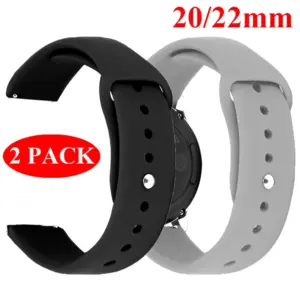 Silicone Watch Strap Set for Samsung Galaxy & Amazfit